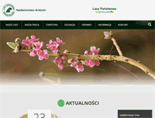 Tablet Screenshot of antonin.poznan.lasy.gov.pl
