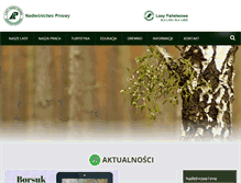 Tablet Screenshot of pniewy.poznan.lasy.gov.pl