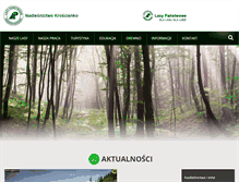 Tablet Screenshot of kroscienko.krakow.lasy.gov.pl