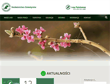 Tablet Screenshot of celestynow.warszawa.lasy.gov.pl