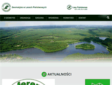 Tablet Screenshot of geomatyka.lasy.gov.pl